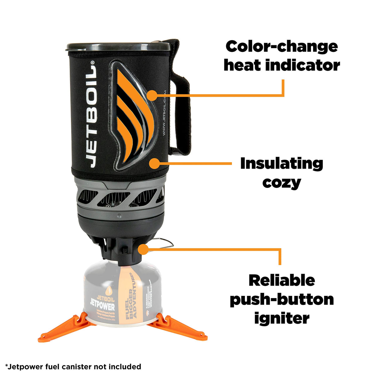 Jetboil Flash Camping Herd Kochsystem, Carbon