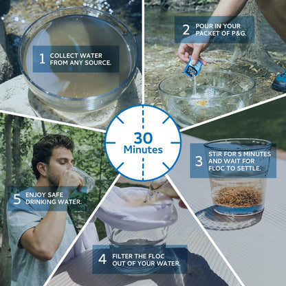 P & G Purifier von Wasser tragbaren Wasserreinigerpaketen