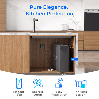 Wassertropfen X16-Alkalisches Tankless Reverse Osmose System