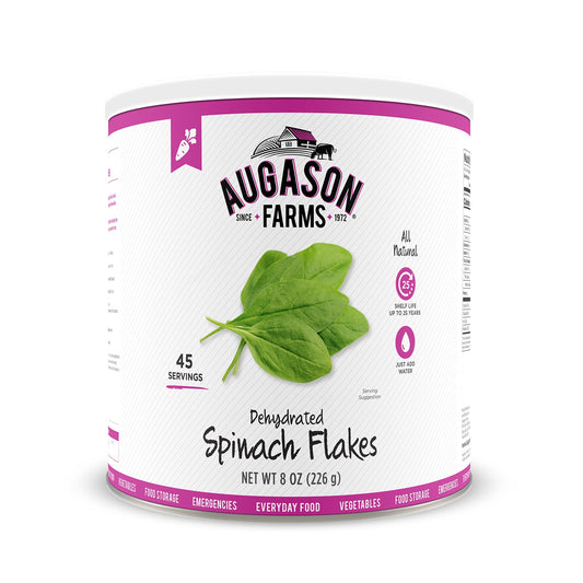 Augason Farms Dehydrierte Spinatflocken 227 g Nr. 10 Can