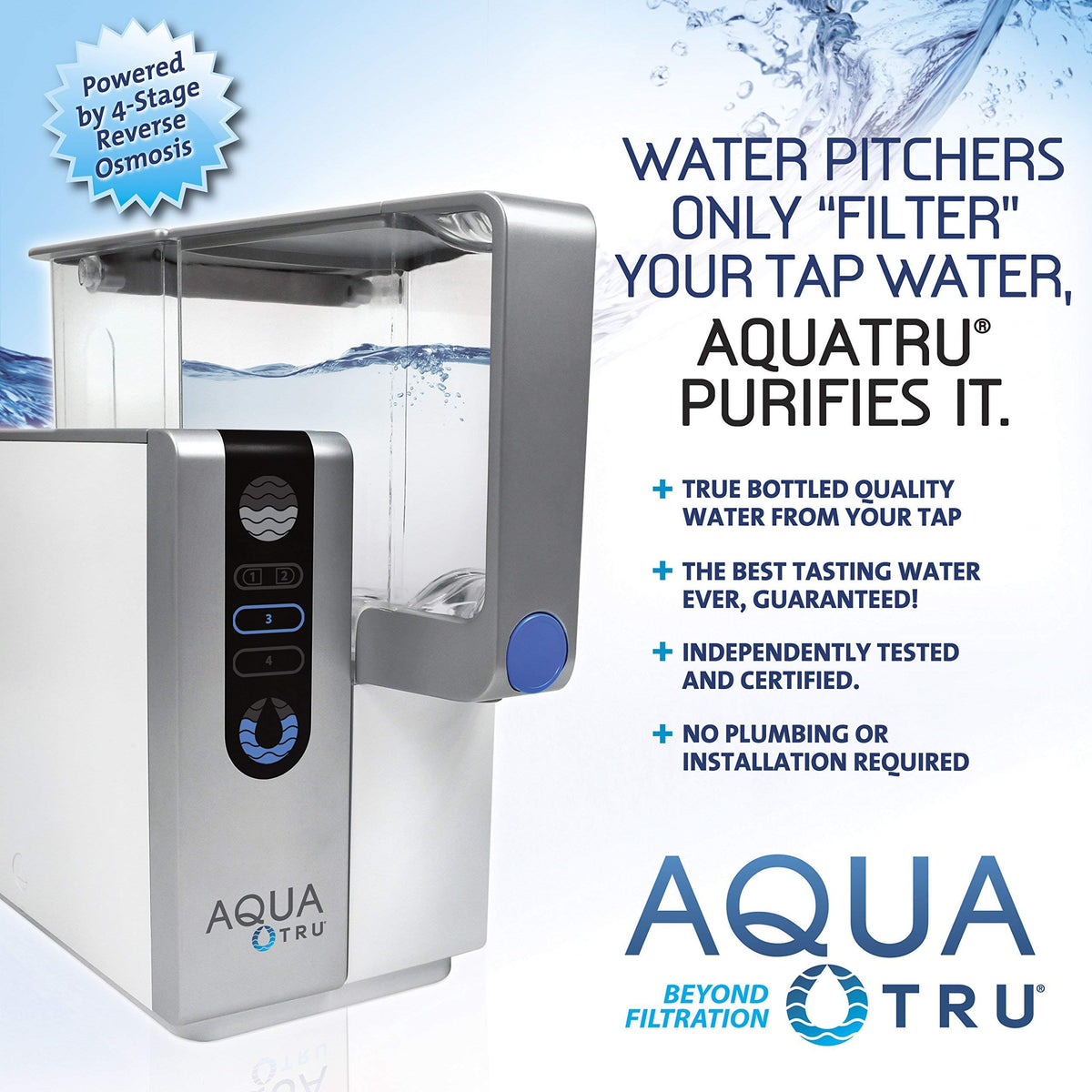 AQUA TRU Countertop Wasserfiltration Umkehrosmose Reinigungssystem