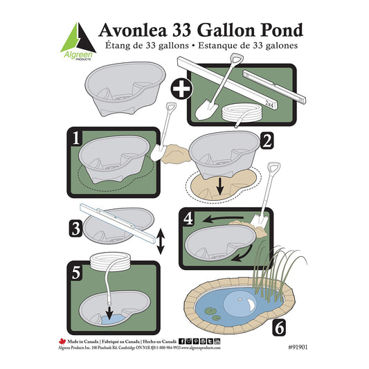 Algreen Produkte Avonlea Rigid Vorgeformte Pond Liner