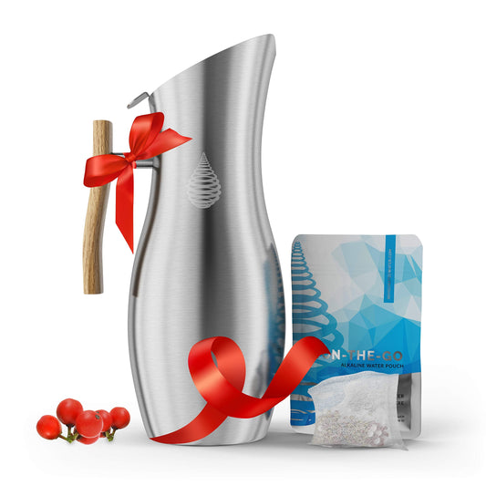 Invigored Wasser pH Vitalität Edelstahl Alkalische Wasser-Pitcher