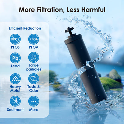 Waterdrop NSF/ANSI 42&372 Zertifizierter Wasserfilter, Ersatz für Berkey® BB9-2®, ProOne® oder Alexapure® und Waterdrop King Tank Series, (Paket von 2)