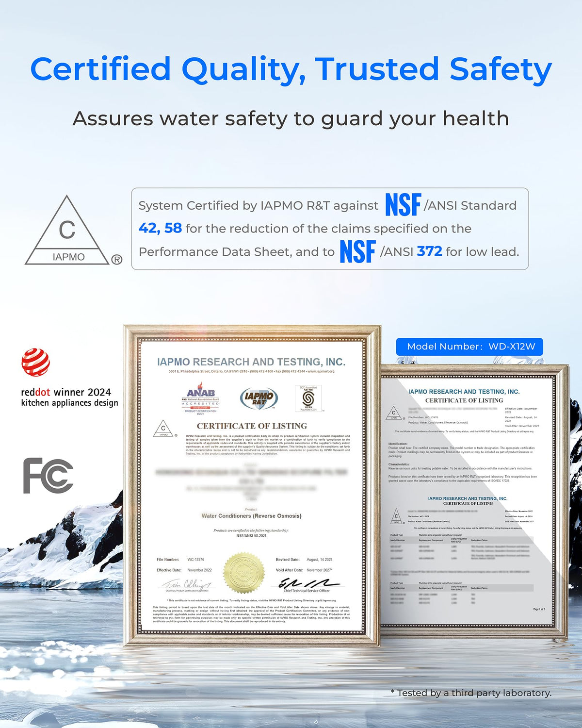 Wassertropfen X12-PRO 1200 GPD Reverse Osmose Wasserfilter