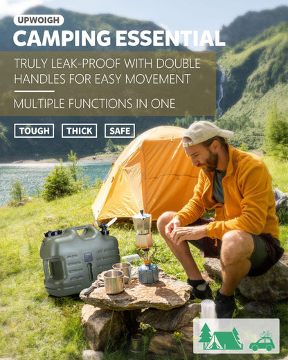 UPWOIGH 5 Gallonen Wasserkrug, Camping Wassercontainer