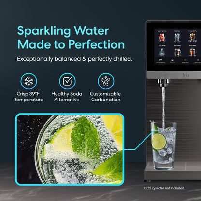 Brio Q60 Sparkling Water Countertop Dispenser mit nachfüllbarem Tank
