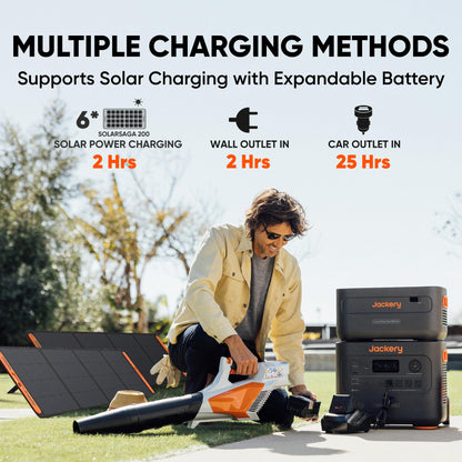Jackery Solar Generator 4000 Kit, Explorer 2000 Plus und 1X PackPlus E2000