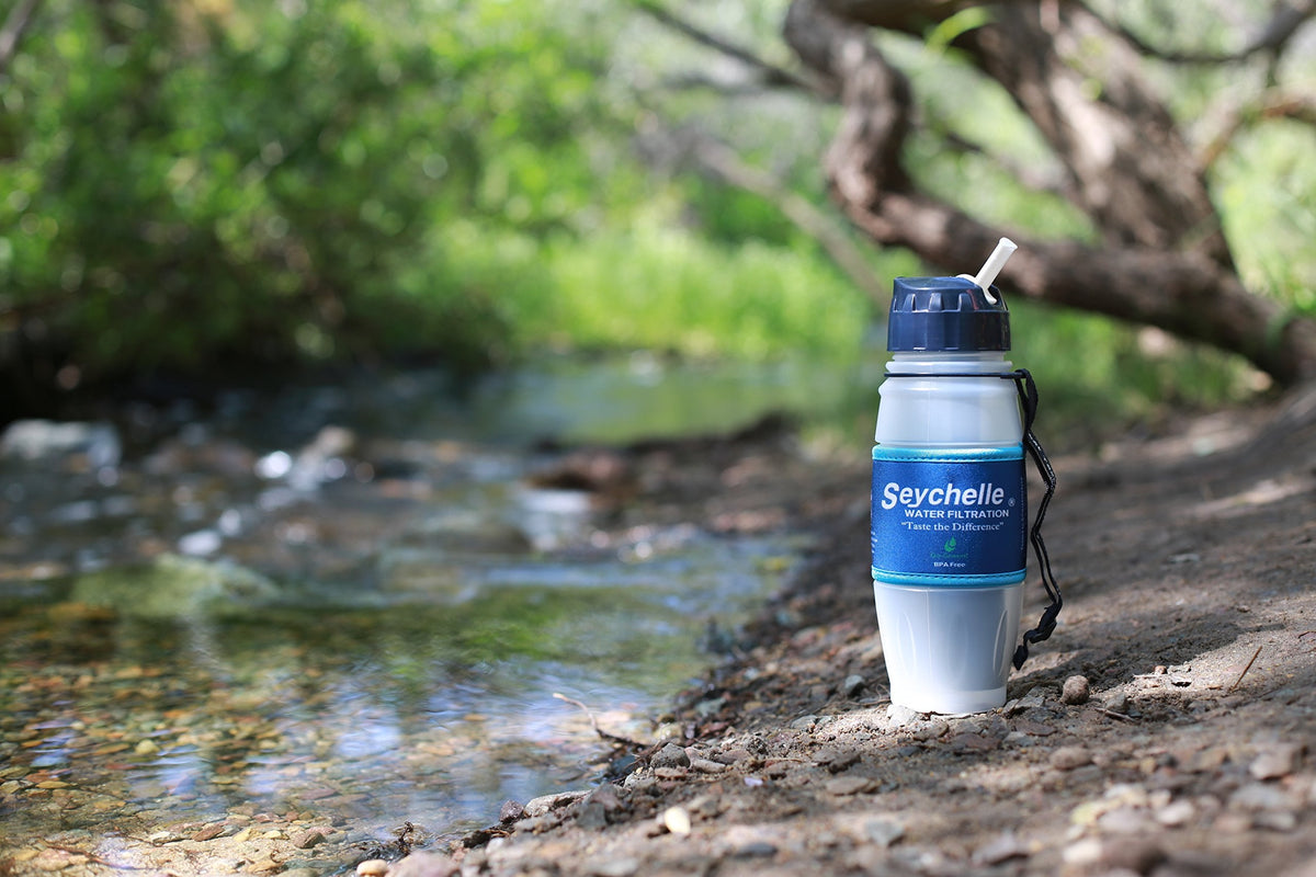Seychelle Extreme Water Filter Flasche - Camping, Reisen, Wandern, Backpacking, Überleben und Notfall - entfernt Bakterien, Viren, radiologische Verunreinigungen - 794 g