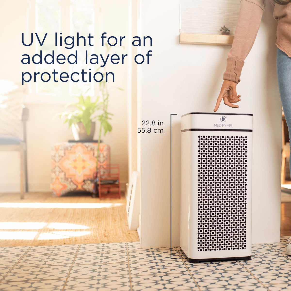 Medify MA-40 UV Light Luftreiniger mit echtem HEPA H14 Filter