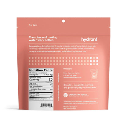 Hydrant Grapefruit Rapid Hydration Mix Version 2 | Elektrolytpulver | Dehydratisierung Recovery Drink - 30pk