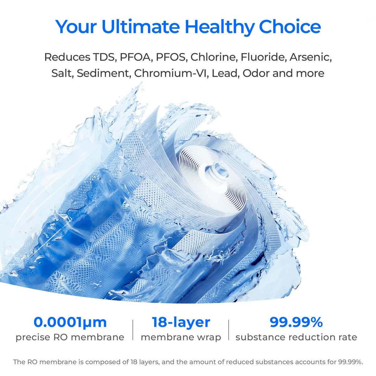 Wassertropfen X16-Alkalisches Tankless Reverse Osmose System