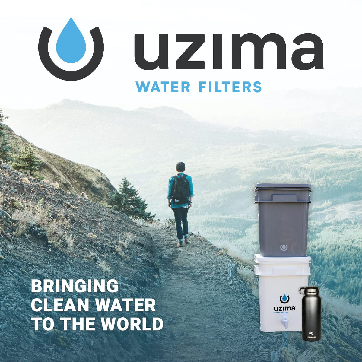 Uzima UZ-2 Camping Wasserfilter und Trinkwasserfiltersystem