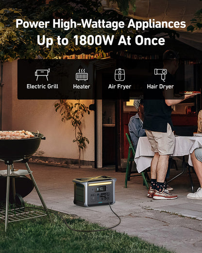 Anker SOLIX F1200 Portable Power Station, PowerHouse 757, 1800W Solargenerator