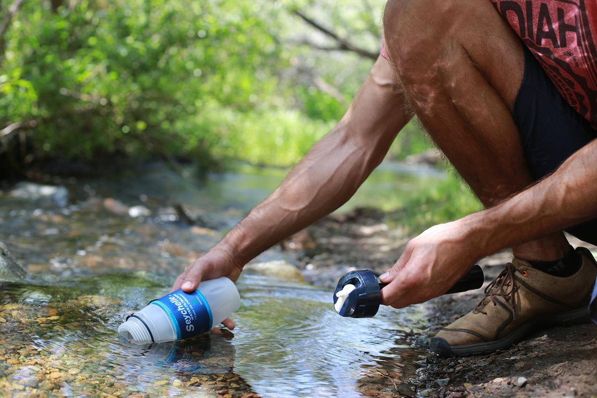 Seychelle Extreme Water Filter Flasche - Camping, Reisen, Wandern, Backpacking, Überleben und Notfall - entfernt Bakterien, Viren, radiologische Verunreinigungen - 794 g