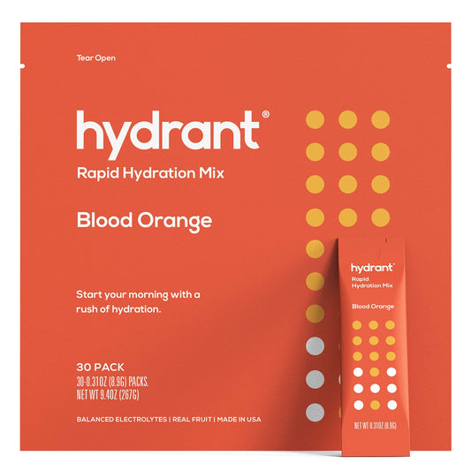 Hydrant Blood Orange Rapid Hydration Mix Version 2 | Elektrolytpulver | Dehydratisierungs-Getränkemischung 30pk