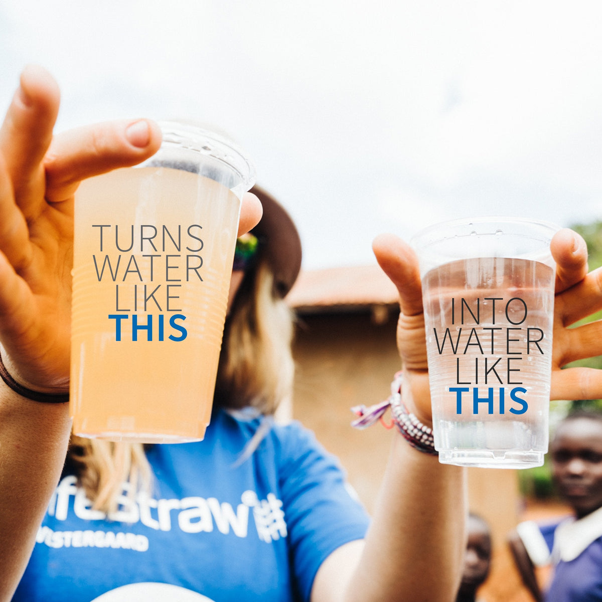 LifeStraw Go Wasserfilterflasche mit integriertem 2-stufigem Filterstraw