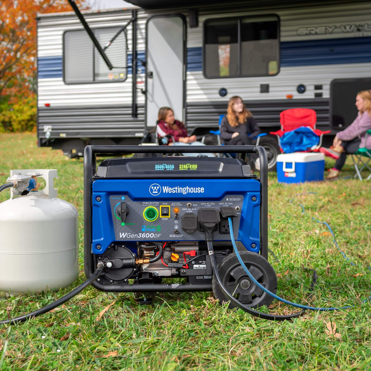Westinghouse Portable Generator mit 4650 Peak Watt Dual Fuel und Remote Electric Start